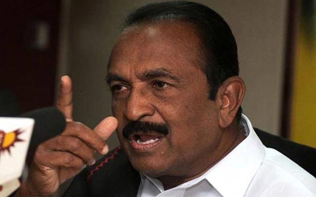 Vaiko criticises financial aid to Sri Lanka