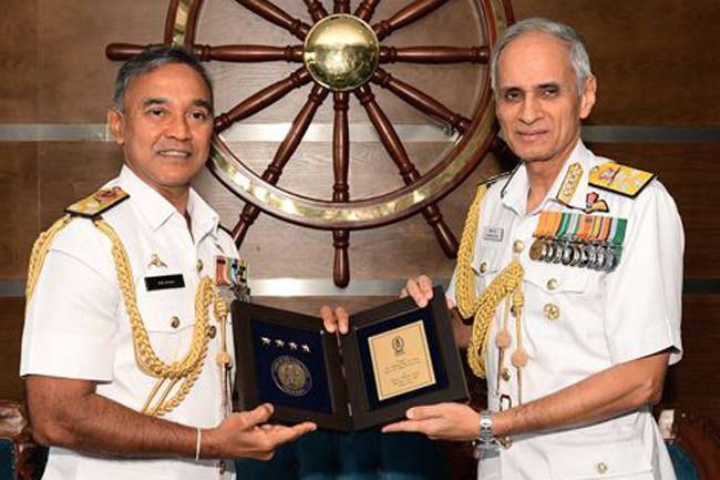 Indian Navy chief on four-day visit to Sri Lanka