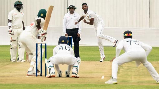 Embuldeniya takes five as Sri Lanka toil in first test vs Zimbabwe