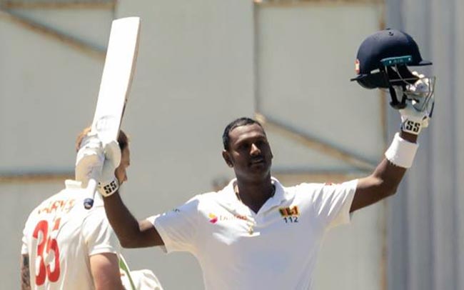Angelo Mathews registers his first Test double century