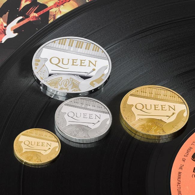 Queen becomes first band to appear on a British coin