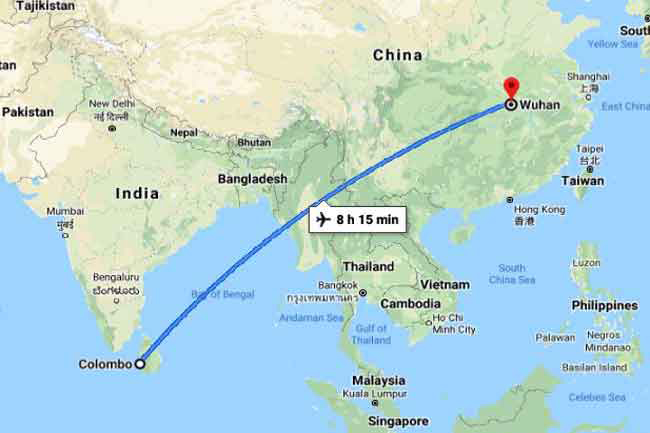 Charter flight departs to bring back Lankan students in Wuhan