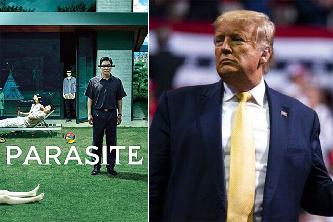 Trump isnt pleased a South Korean film won best-picture Oscar