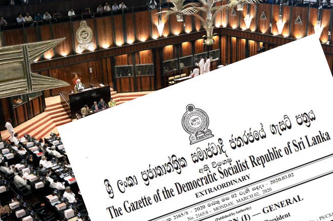 Gazette dissolving parliament published