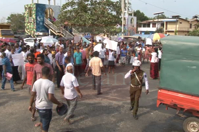 Protest against converting Leprosy Hospital into quarantine facility