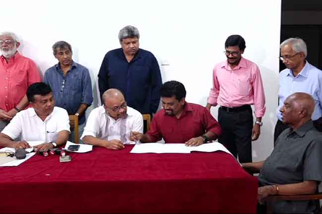 Anura Kumara signs nomination papers to contest polls
