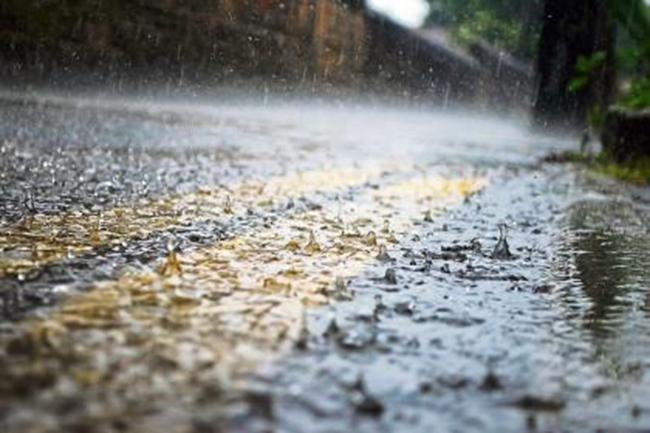 Afternoon thundershowers in several provinces & districts