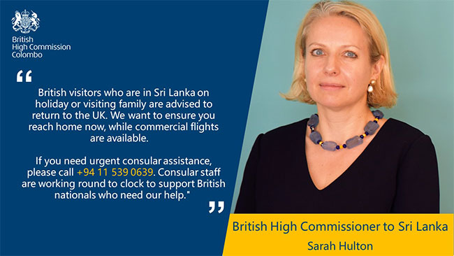 British High Commissioner advises British visitors to leave