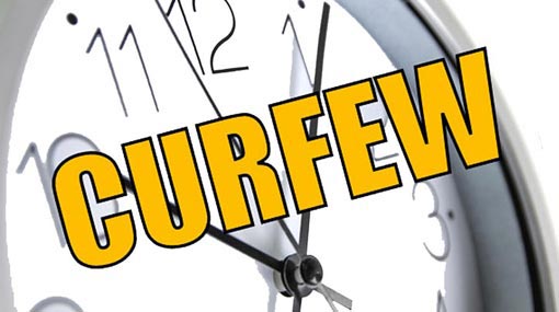 Updated announcement on curfew