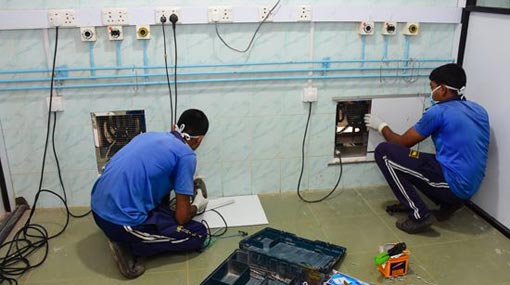 Navy develops 2 Negative Pressure Isolation Rooms for Colombo National Hospital