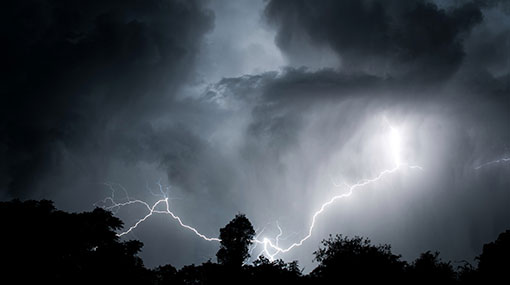 Warning issued for severe lightning