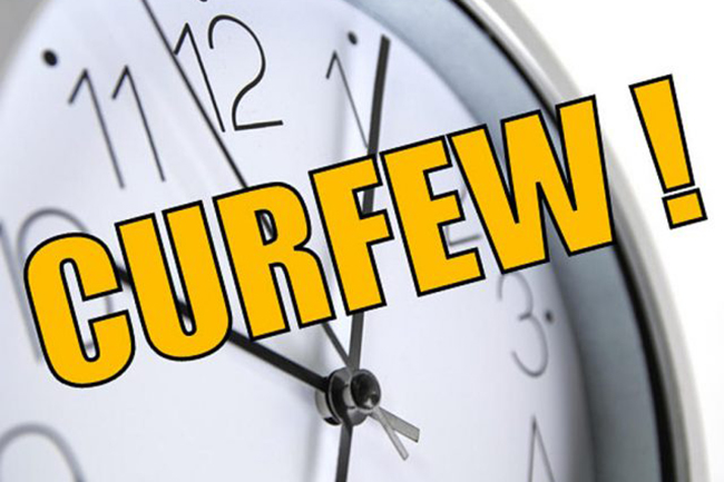 Island-wide curfew in force until Monday