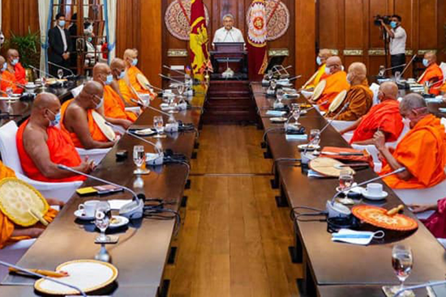 Should not put country in jeopardy by reconvening old Parliament  Maha Sangha