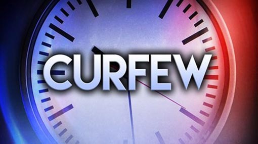 Updated curfew announcement
