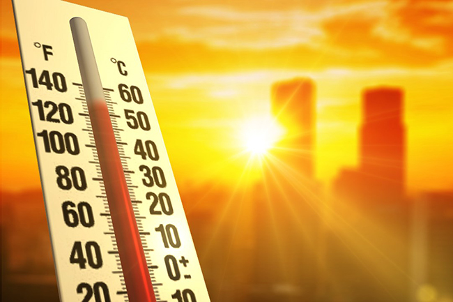 Danger level heat advisory for five districts