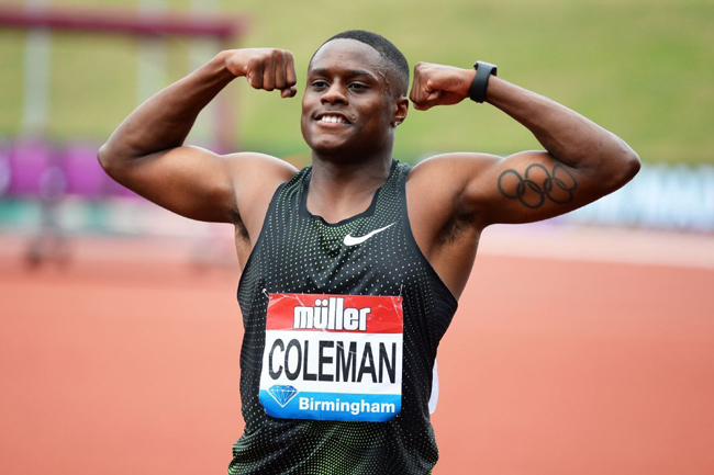 World 100m champion Coleman suspended over new missed test