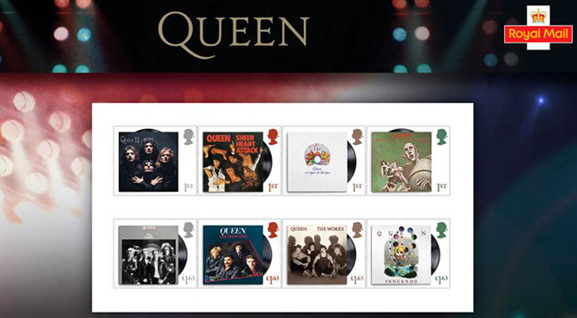 Rock band Queen get postage stamp of approval