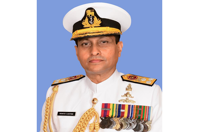 Vice Admiral Nishantha Ulugetenne appointed new Navy Chief