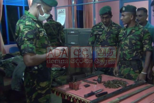 Army uniforms, grenades, ammunition found at Kiriyas house