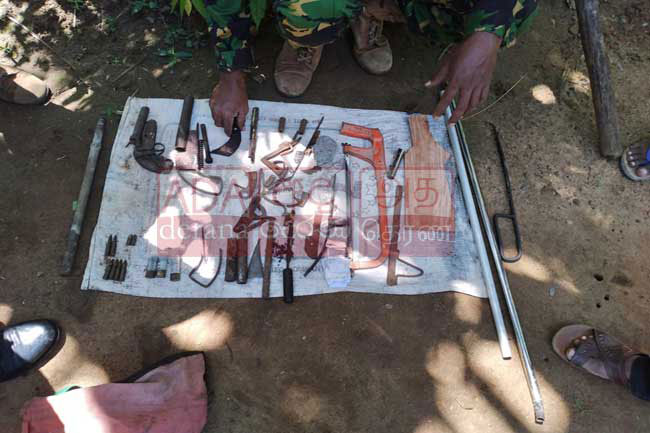 Suspect arrested at illegal arms factory