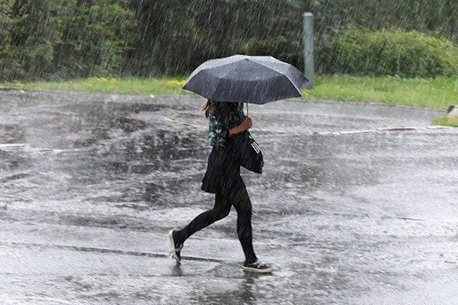 Showers expected in parts of the country after 2pm