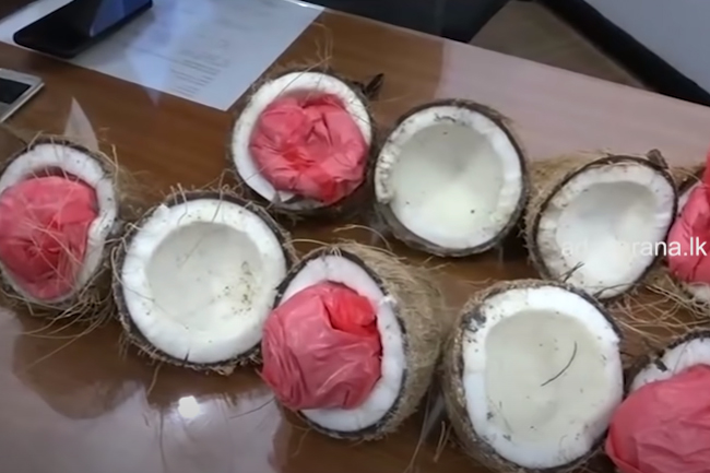 Five arrested with heroin hidden inside coconuts