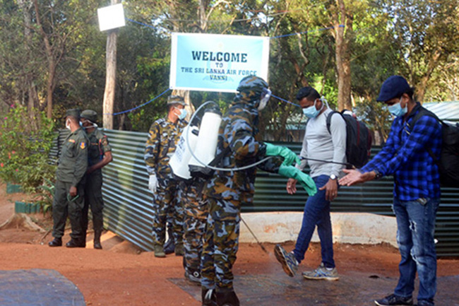 164 civilians at SLAF quarantine centre in Vanni released