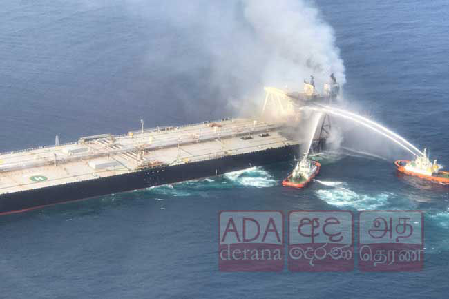 Fire on oil tanker completely doused