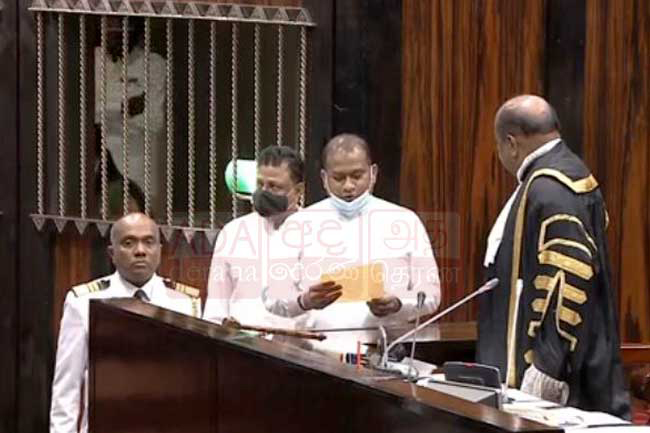 Premalal Jayasekara sworn in as MP amidst protests