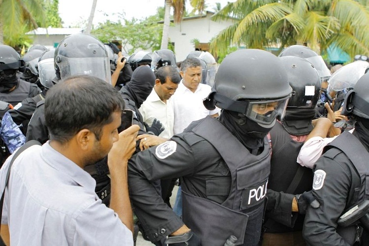 Ex-Maldives prez Mohamed Nasheed held on terror charges