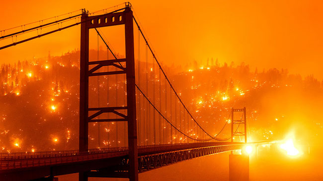 Unprecedented wildfires rage across western United States