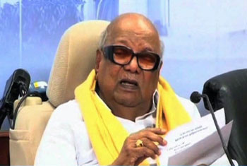 Karunanidhi reacts strongly to Indias stance on training Lankans