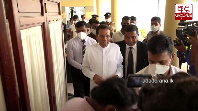Maithripala arrives at PCoI on Easter attacks