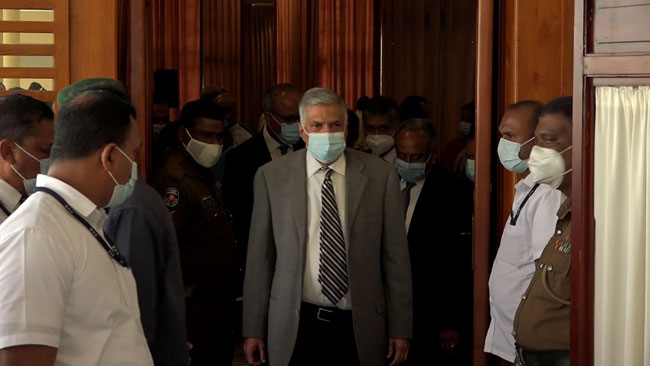 Ranil leaves PCoI after testifying on Easter attacks