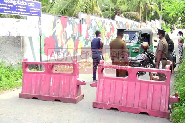 Travel restrictions imposed on Bangalawatta