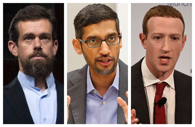 Facebook, Twitter, Google CEOs to defend key law before U.S. Senate panel