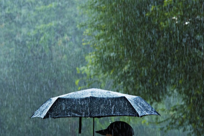 Showers or thundershowers in parts of the island