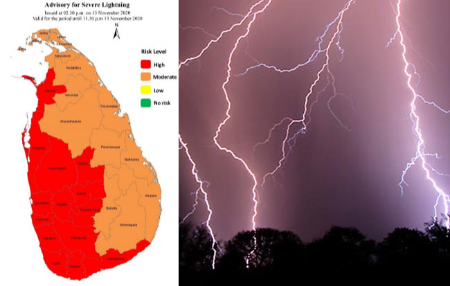 Met. Department warns of severe lightning