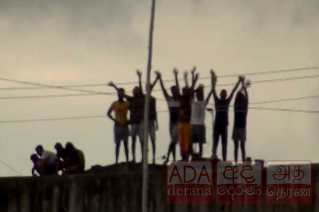 Kalutara Prison inmates launch rooftop protest