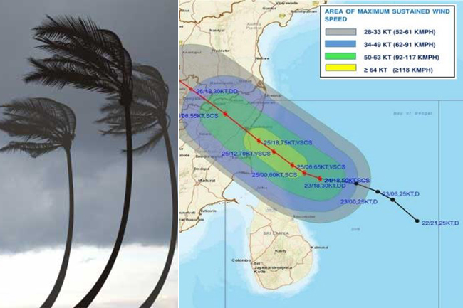 Cyclone Nivar likely to move closer to Northern coast of Sri Lanka
