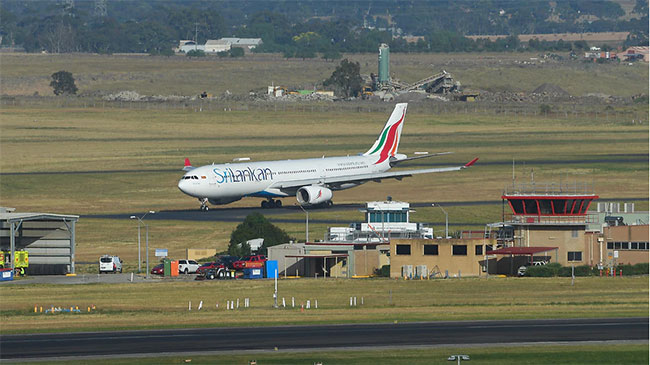 SriLankan Airlines: first international flight since July lands in Melbourne