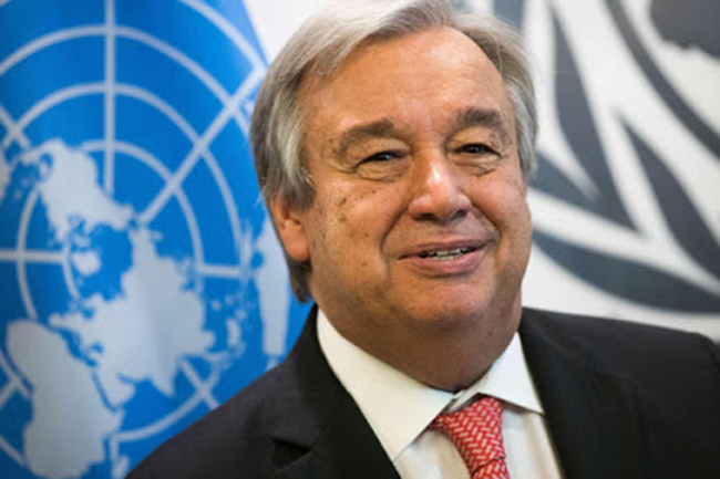 UN chief says he will take COVID-19 vaccine publicly