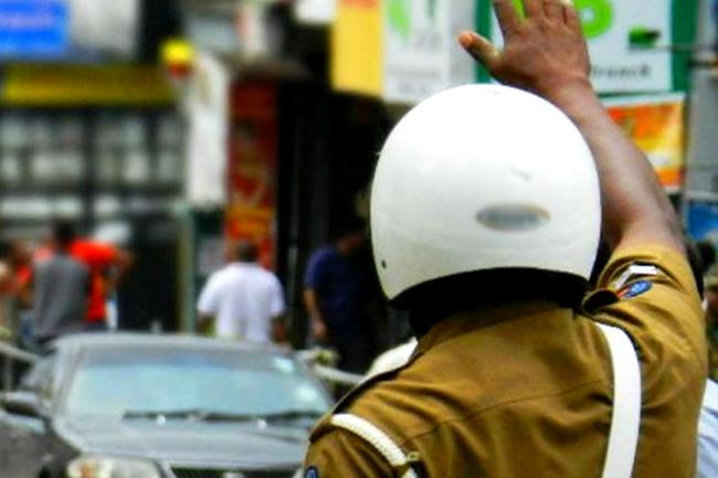 Traffic block near Town Hall due to protest