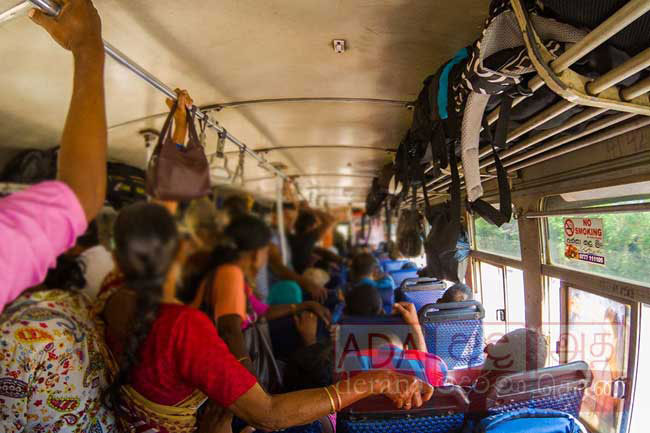 Passengers standing inside buses violates quarantine laws