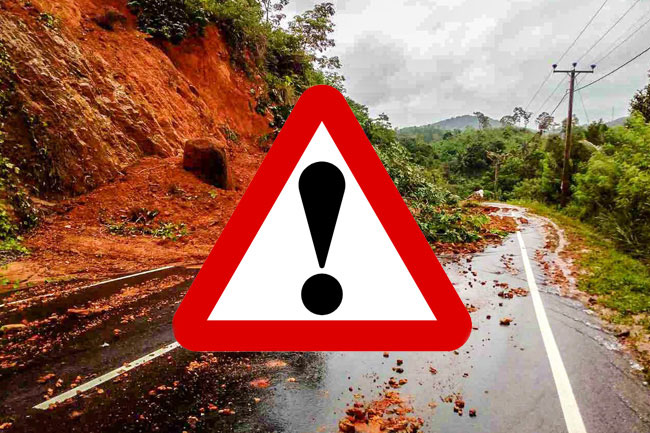 Landslide early warnings issued for three districts