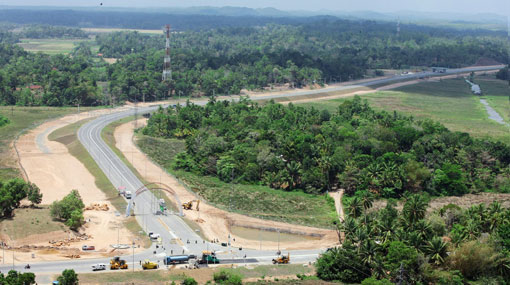 President opens Galle-Matara extension of Southern Expressway 