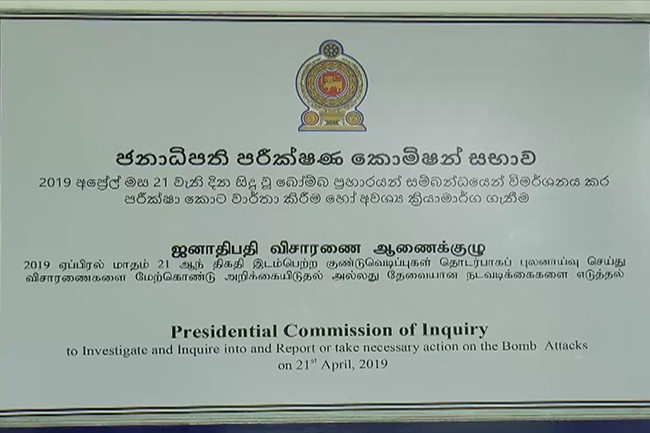 Term of presidential commission on Easter attacks extended