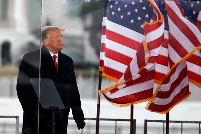 Trump pledges orderly transition after riot and Biden win certification