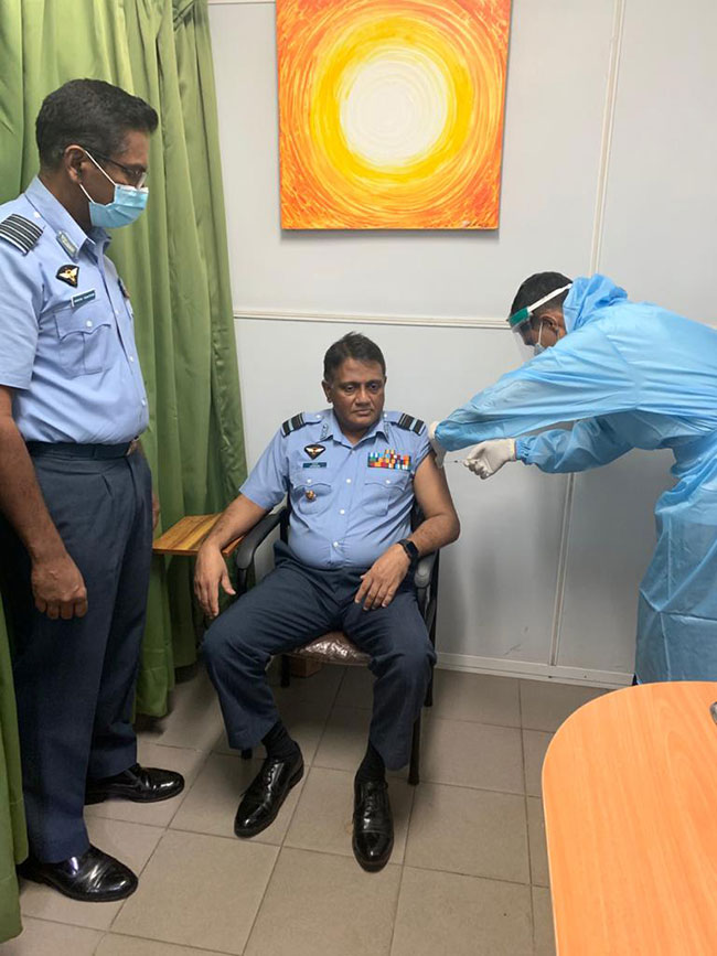 SLAF frontline healthcare workers receive vaccine
