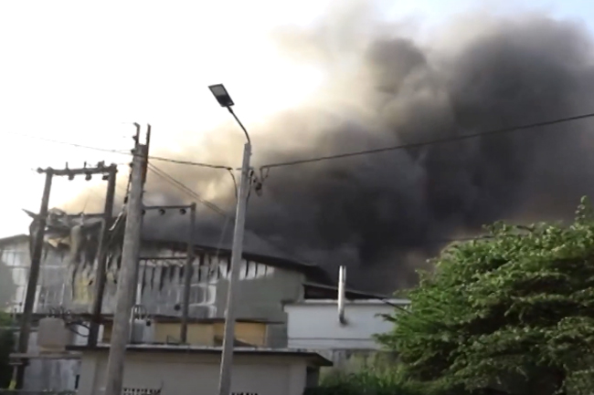 Fire erupts at factory in Katunayake FTZ